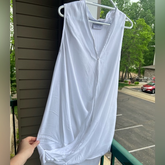 🆕 MLM White Drape Front Maternity & Nursing Blouse Size XS - Picture 4 of 10